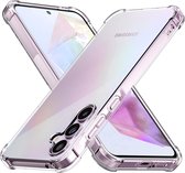 AziLine Shockproof Case Geschikt voor Samsung Galaxy A55 - Transparante Luxe A55 Bescherming Hoesje - Maximaal Stevig en Premium Kwaliteit geschikt voor Samsung Galaxy A55
