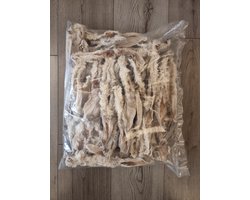 Konijnenoren met haar 1 kilo hypoallergeen hondensnack