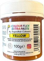 Sugarflair Colourflex Extra Paste Voedingskleurstof - Pasta - Geel - 100g