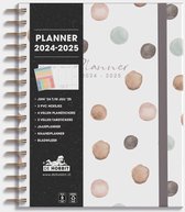 Hobbit - Planner Luxe - 2024-2025 - 1 week op 2 pagina's - A5+ (20 x 23 cm) - Waterverf Stippen
