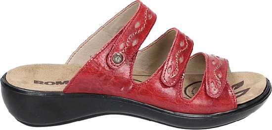 Romika IBIZA 66 - Dames slippers - Kleur: Rood - Maat: 41
