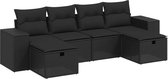 vidaXL-6-delige-Loungeset-met-kussens-poly-rattan-zwart