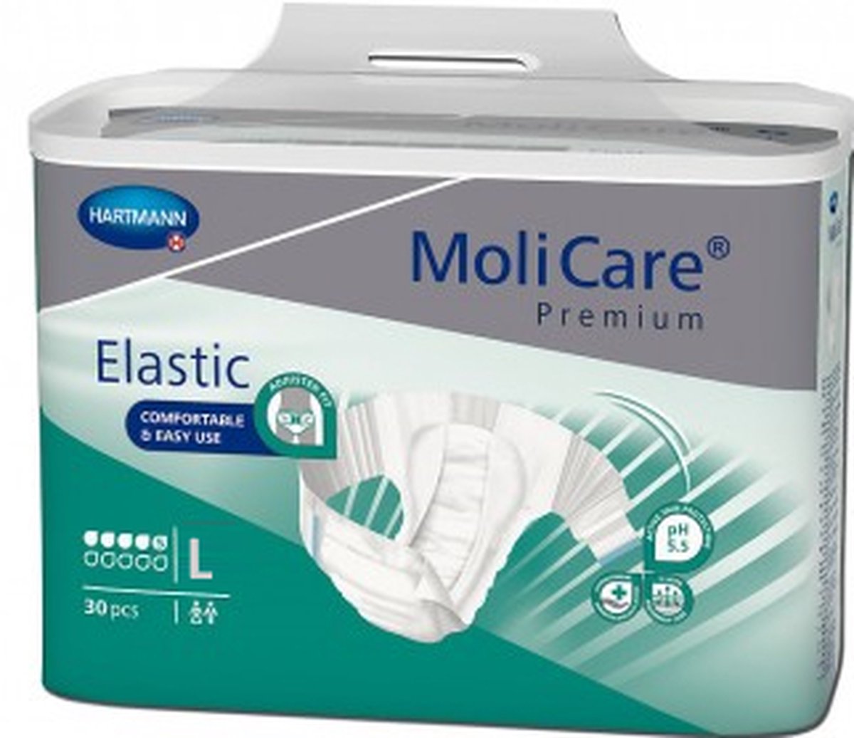 Goedkoopste Molicare Premium Slip Elastic 5 druppels Large - 6 pakken van 30 stuks