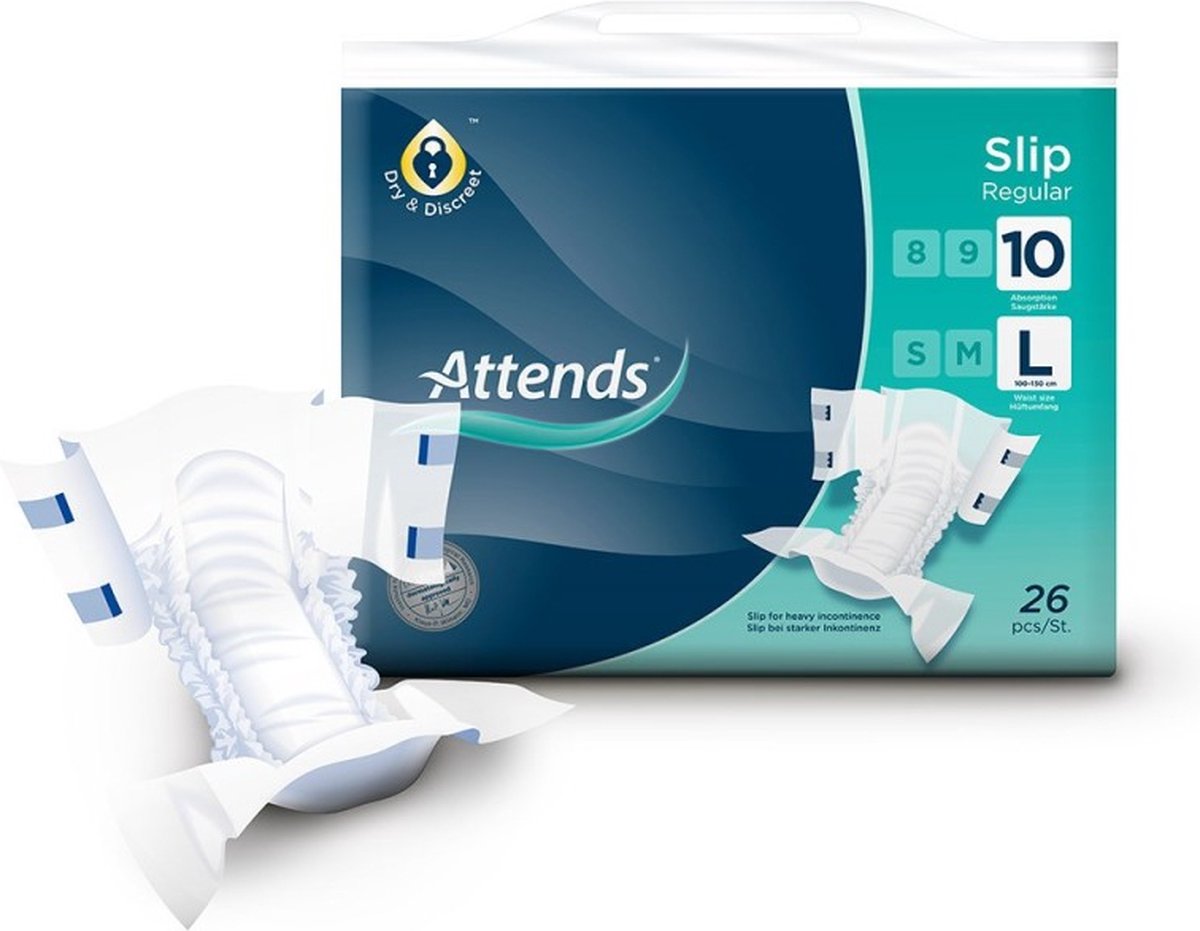 Goedkoopste Attends Slip Regular 10 L