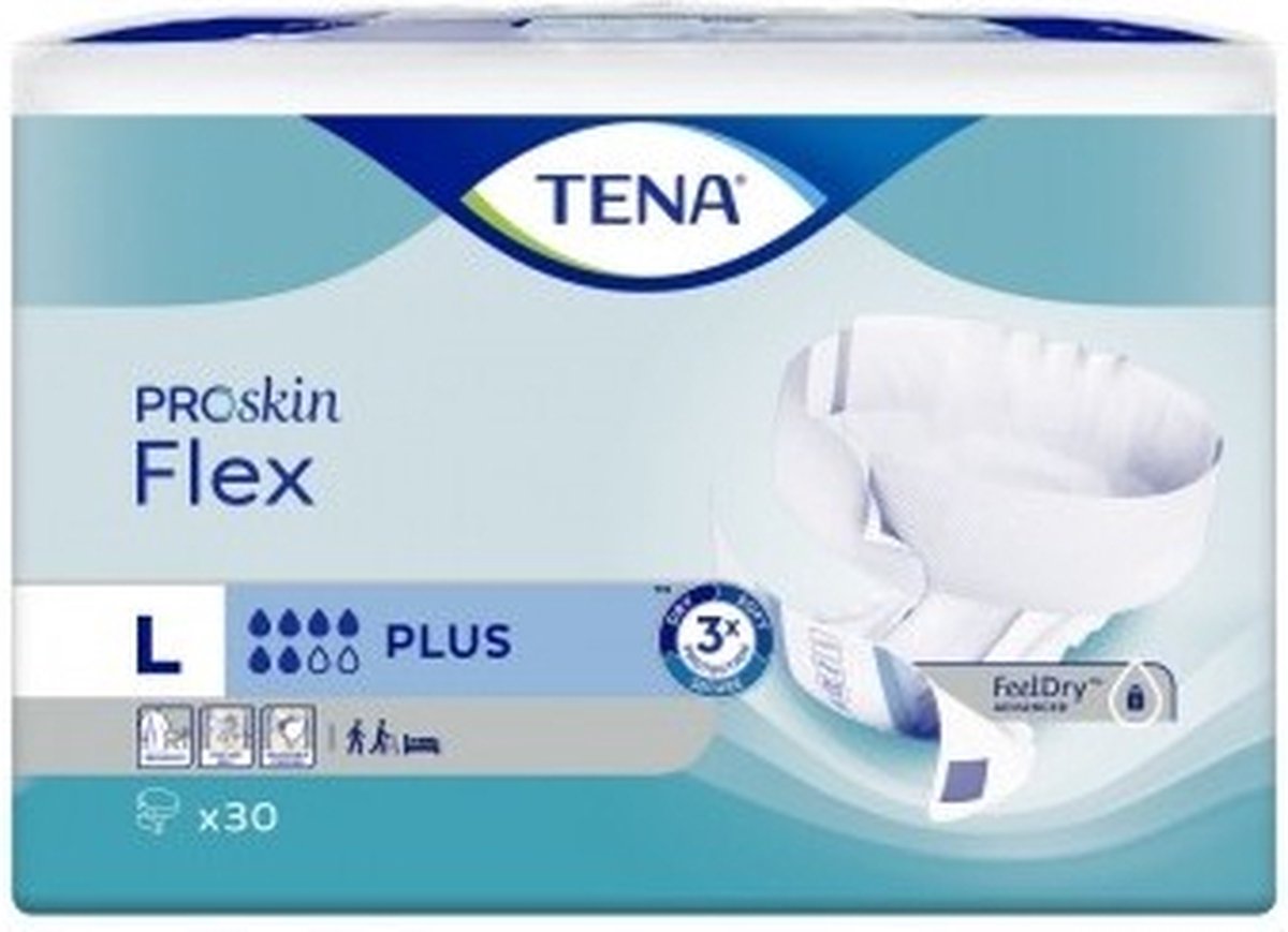 Goedkoopste Tena Flex Plus Large - 1 pak van 30 stuks