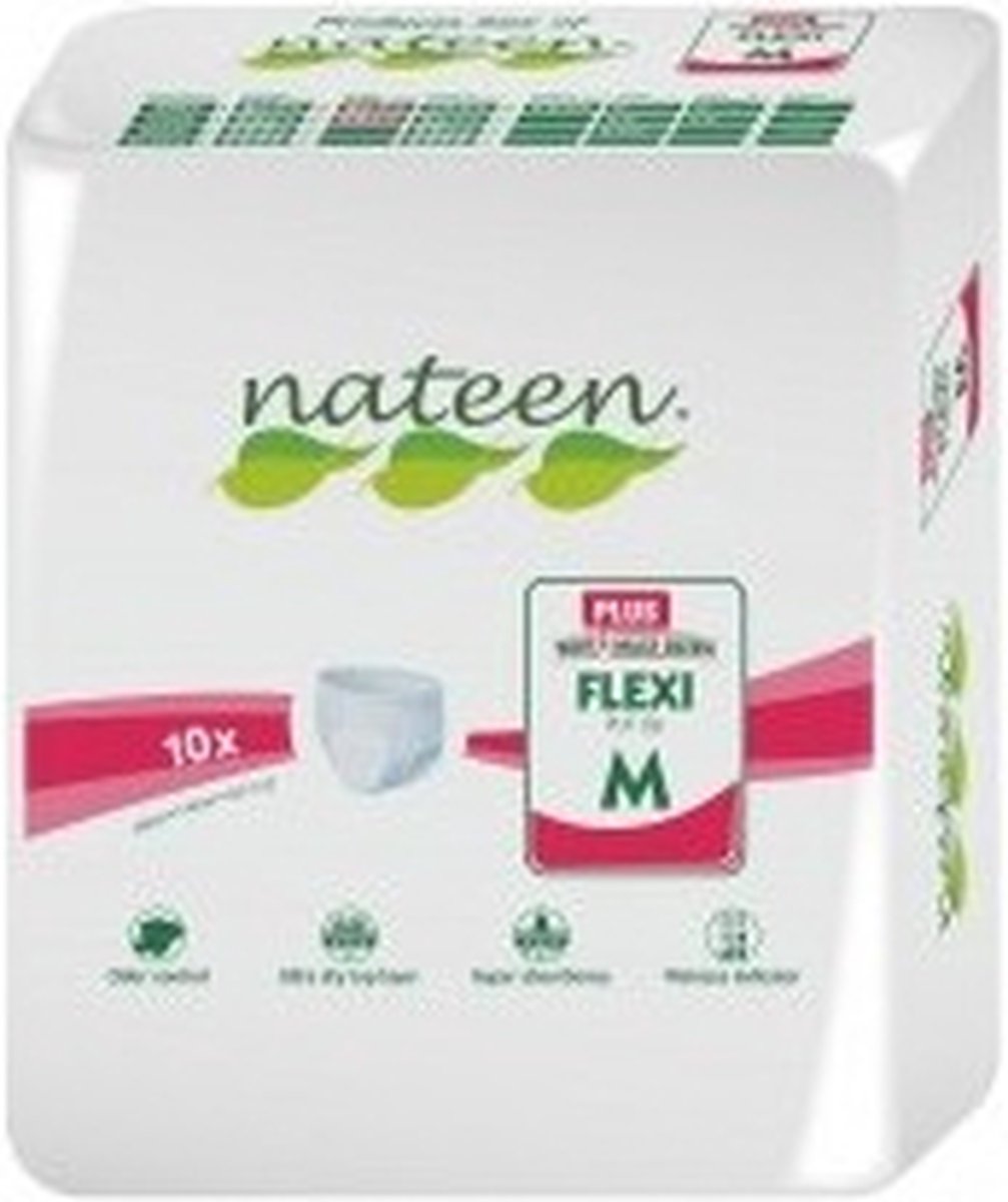 Goedkoopste Incontinentiebroekjes Nateen Flexi Plus Medium - 16 pakken van 10 stuks