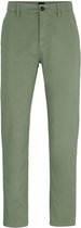 BOSS - Satin Chino Groen - Heren - Maat W 36 - L 34 - Slim-fit