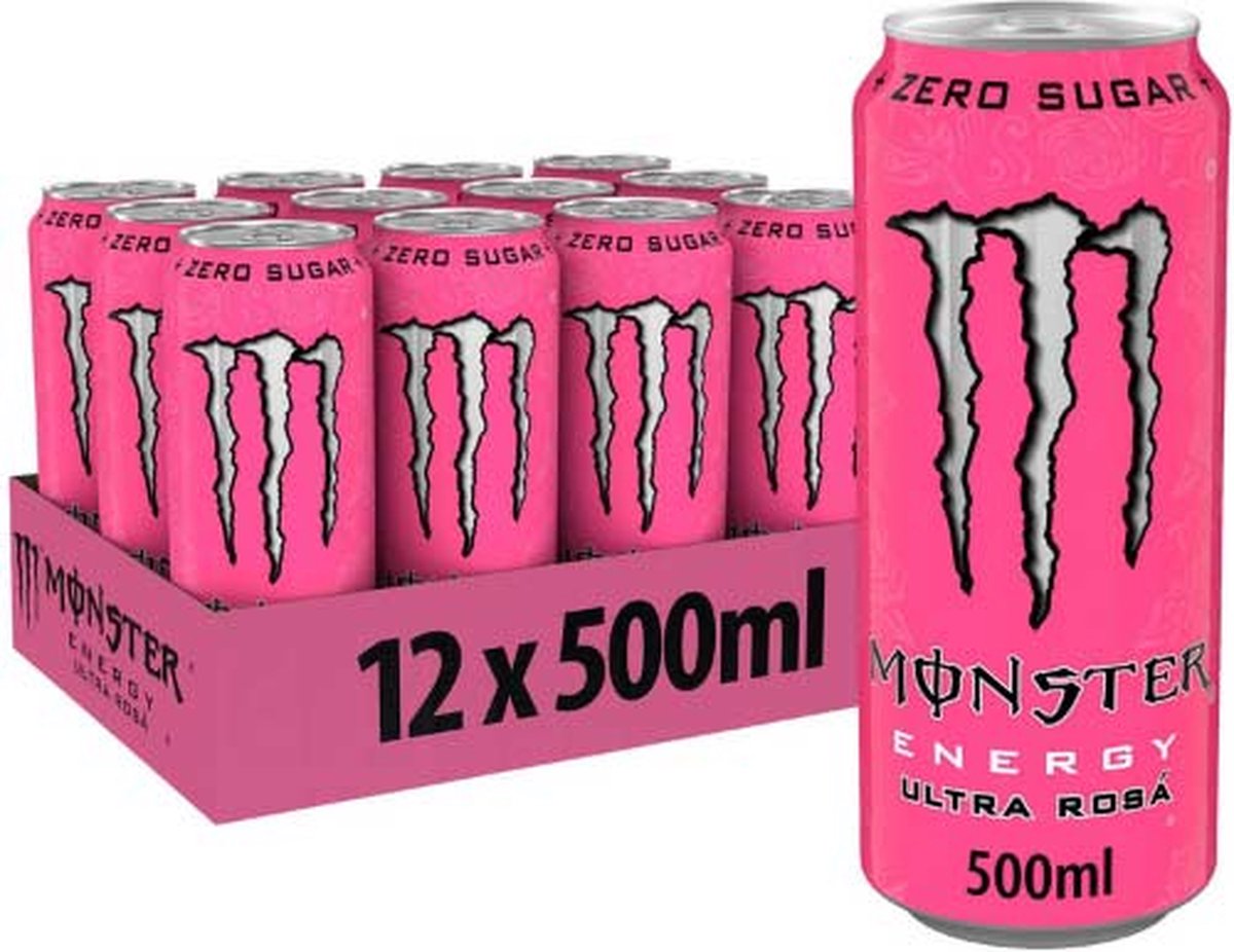 Goedkoopste Monster Energy Ultra 12x 500ml Rosa