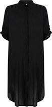 Zoso Blouse Florence Voile Long Blouse 242 0000 0016 Black White Dames Maat - XXL