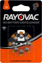 Rayovac 13AU Prothèse Auditive Acoustique Oranje Zinc- Air 80 Pièces