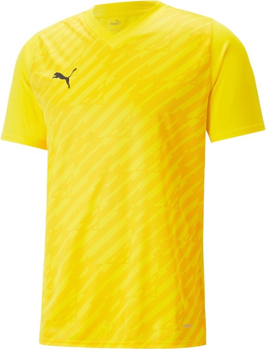 Puma Team Ultimate Shirt Korte Mouw Heren - Cyber Yellow | Maat: 3XL