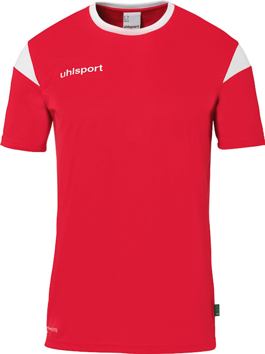 Uhlsport Squad 27 Shirt Korte Mouw Heren - Rood / Wit | Maat: XL