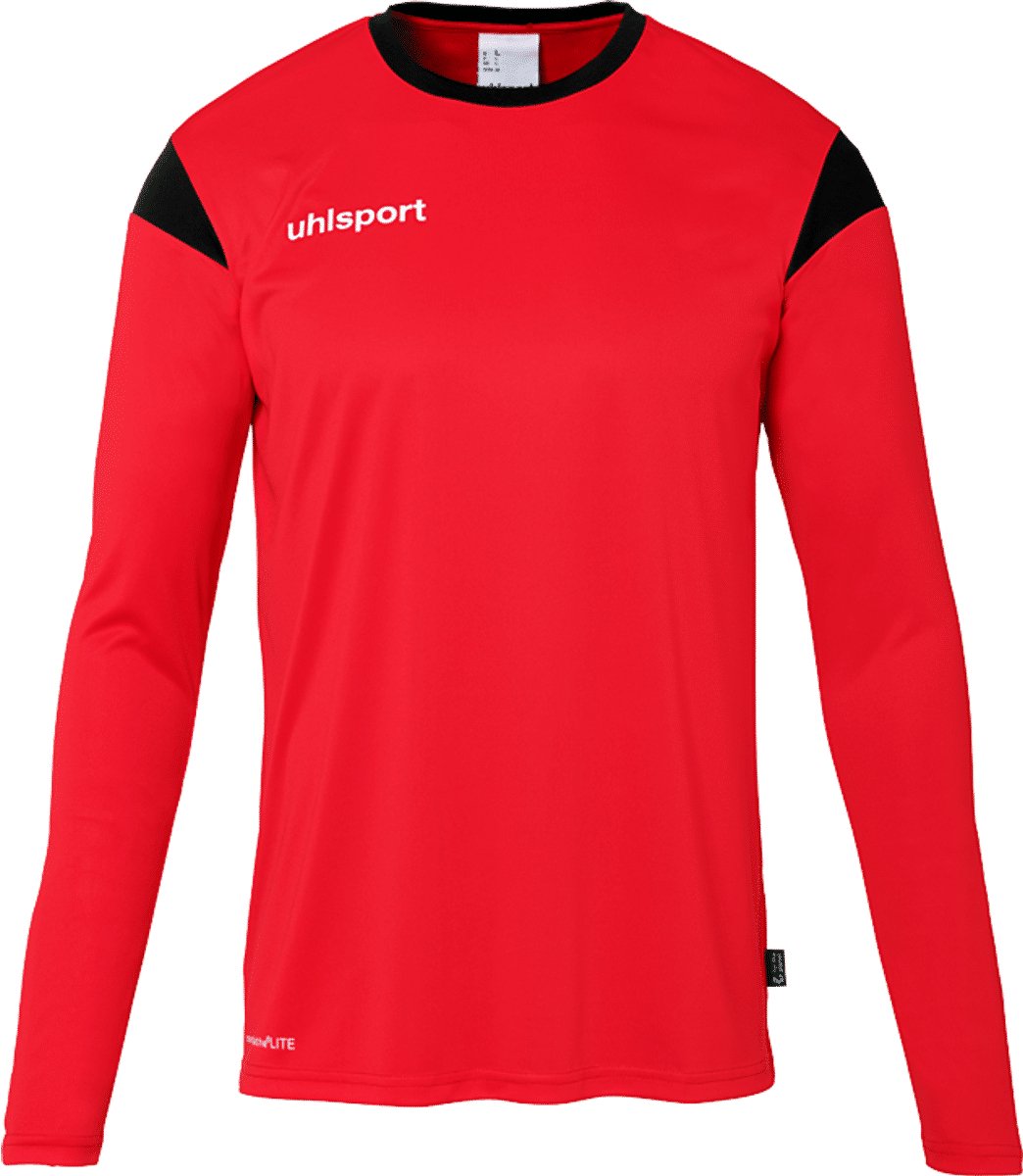 Uhlsport Squad 27 Voetbalshirt Lange Mouw Heren - Rood / Zwart | Maat: S