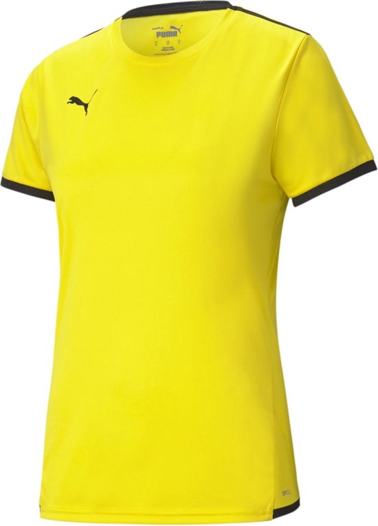 Puma Teamliga Shirt Korte Mouw Dames - Geel | Maat: XL