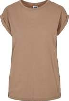 Urban Classics - Extended Shoulder Dames Tshirt - XXL - Creme