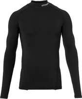 Uhlsport Distinction Pro Baselayer Shirt Opstaande Kraag Heren - Zwart | Maat: 2XL