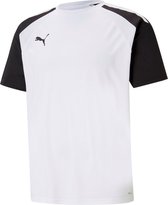 Puma Teampacer Shirt Korte Mouw Heren - Wit / Zwart | Maat: 3XL