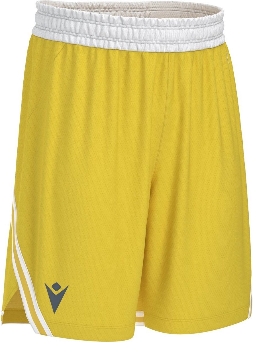 Macron Kansas Eco Basketbalshort Heren - Geel / Wit | Maat: XS