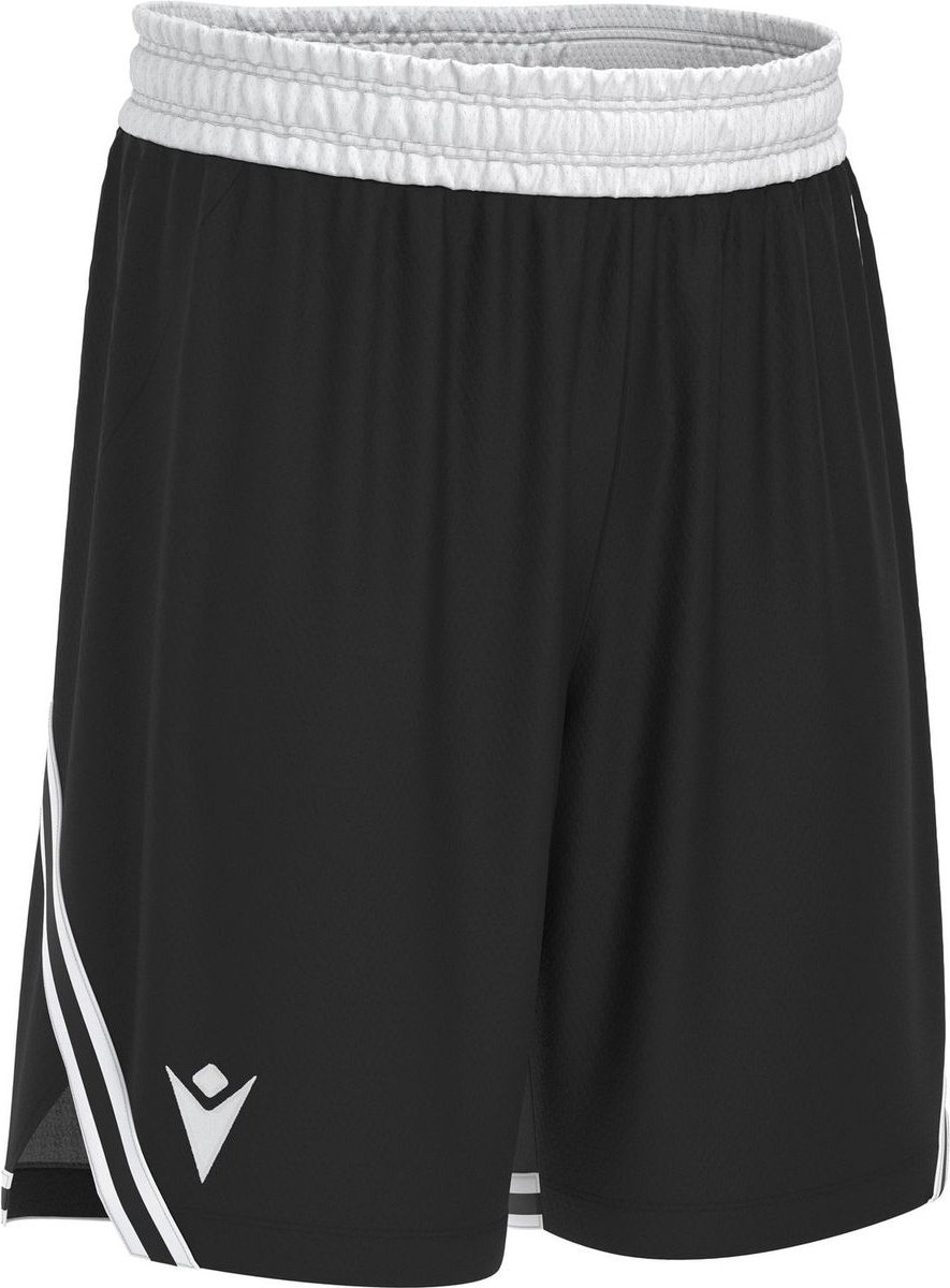 Macron Kansas Eco Basketbalshort Heren - Zwart / Wit | Maat: XS