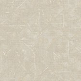 Exclusief luxe behang Profhome 369746-GU vliesbehang licht gestructureerd design mat grijs beige zilver 5,33 m2