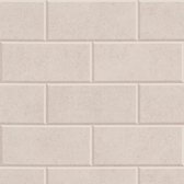 Steen tegel behang Profhome 343223-GU vliesbehang licht gestructureerd in steen look mat beige 7,035 m2