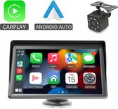 Overeem products carplay - navigatiesysteem auto met achteruitkijkcamera - apple carplay/android auto - 7 inch - touchscreen