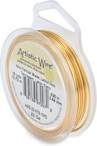 Artistic wire 22 gauge (0.64mm) - tarnish resistant brass - 13.7 meter