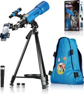 Télescope Bresser Junior - 70/400 - Stargazer pour enfants - Blauw - Avec sac à dos et accessoires