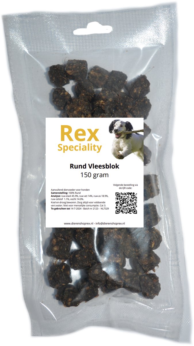 Rex Speciality Vleesblok Rund 150 gram