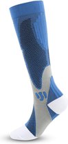 EITIKA - Bas de contention homme L/XL 41-46 - Blauw - Merveilleux bas pour l'équitation - la course à pied - le cyclisme, etc. pieds chauds et bonne circulation sanguine