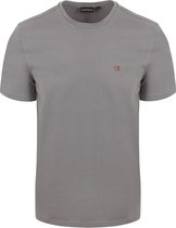Napapijri - Salis T-shirt Mid Grijs - Heren - Maat L - Regular-fit