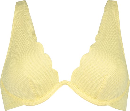 Hunkemöller Scallop Non-Padded Underwired Bikini Top Geel E75