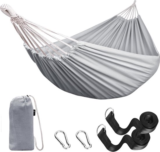 CLUSAZ Hamac Double 300x200cm - 2 Places Avec Sangles Et Mousquetons (Nylon 70D)