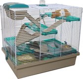 Cage hamster - Cage souris - Cage rat - 50x36x45CM - Vert/ Blauw