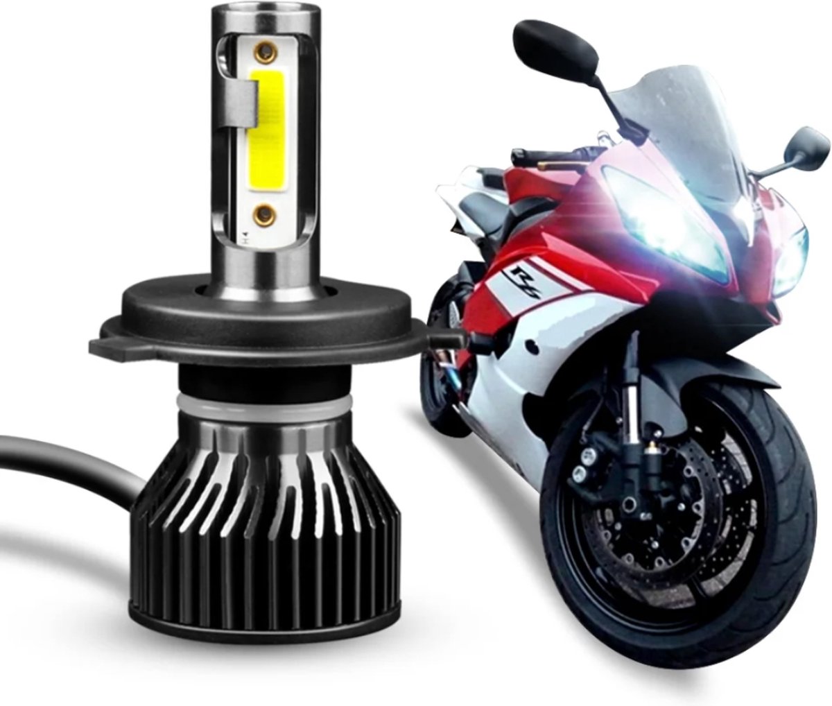 Bol.com Motorfiets LED koplamp H4 fitting 12V 36W 4000 lumen M6F voor motoren / HaverCo aanbieding