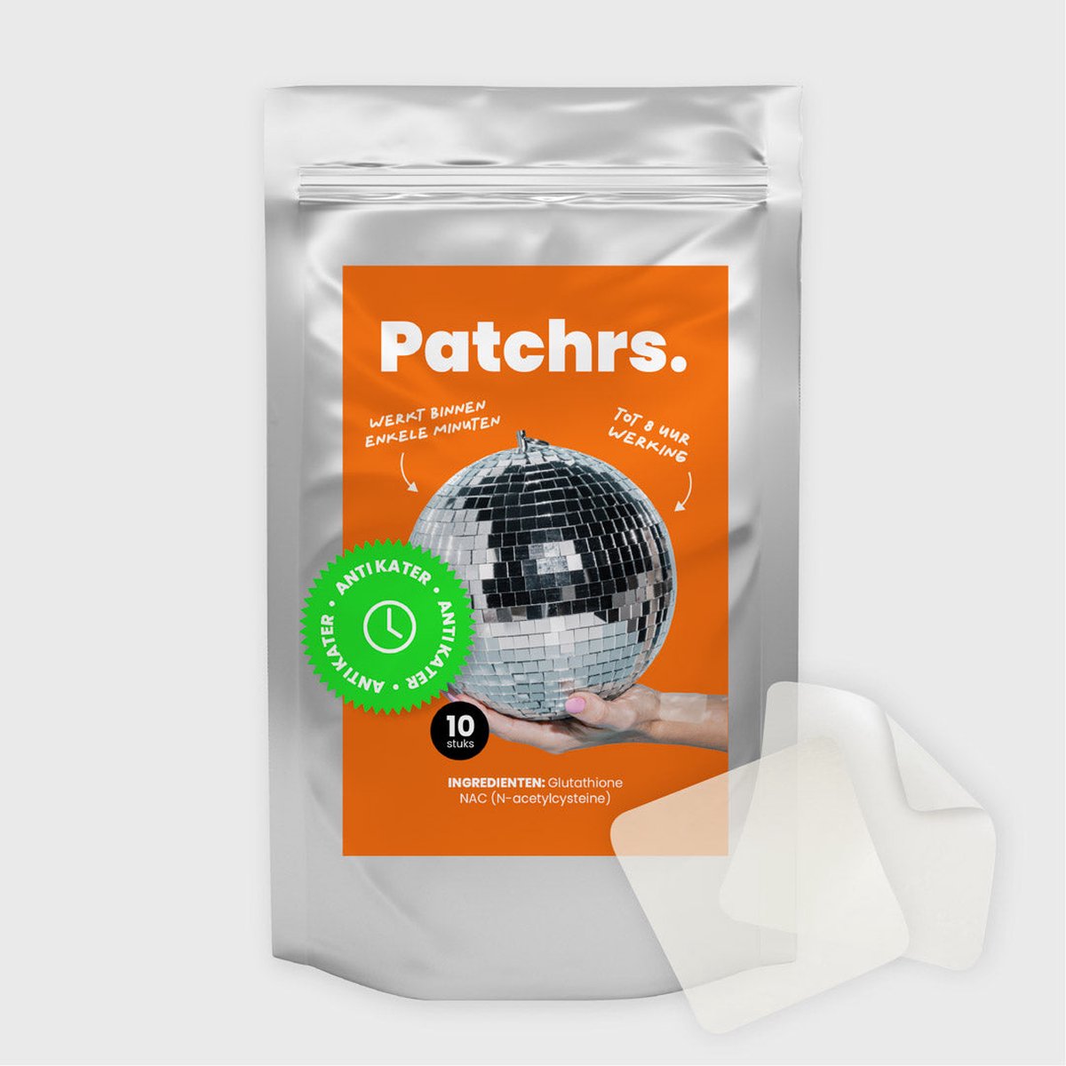 Goedkoopste Patchrs pleister - Anti kater - After party - 100 Natuurlijke Ingrediënten & Veilig - Anti Hangover - Alternatief anti kater pillen - Eenvoudig in Gebruik - Tot 8 uur Werking - Detoxpleisters - 10 stuks