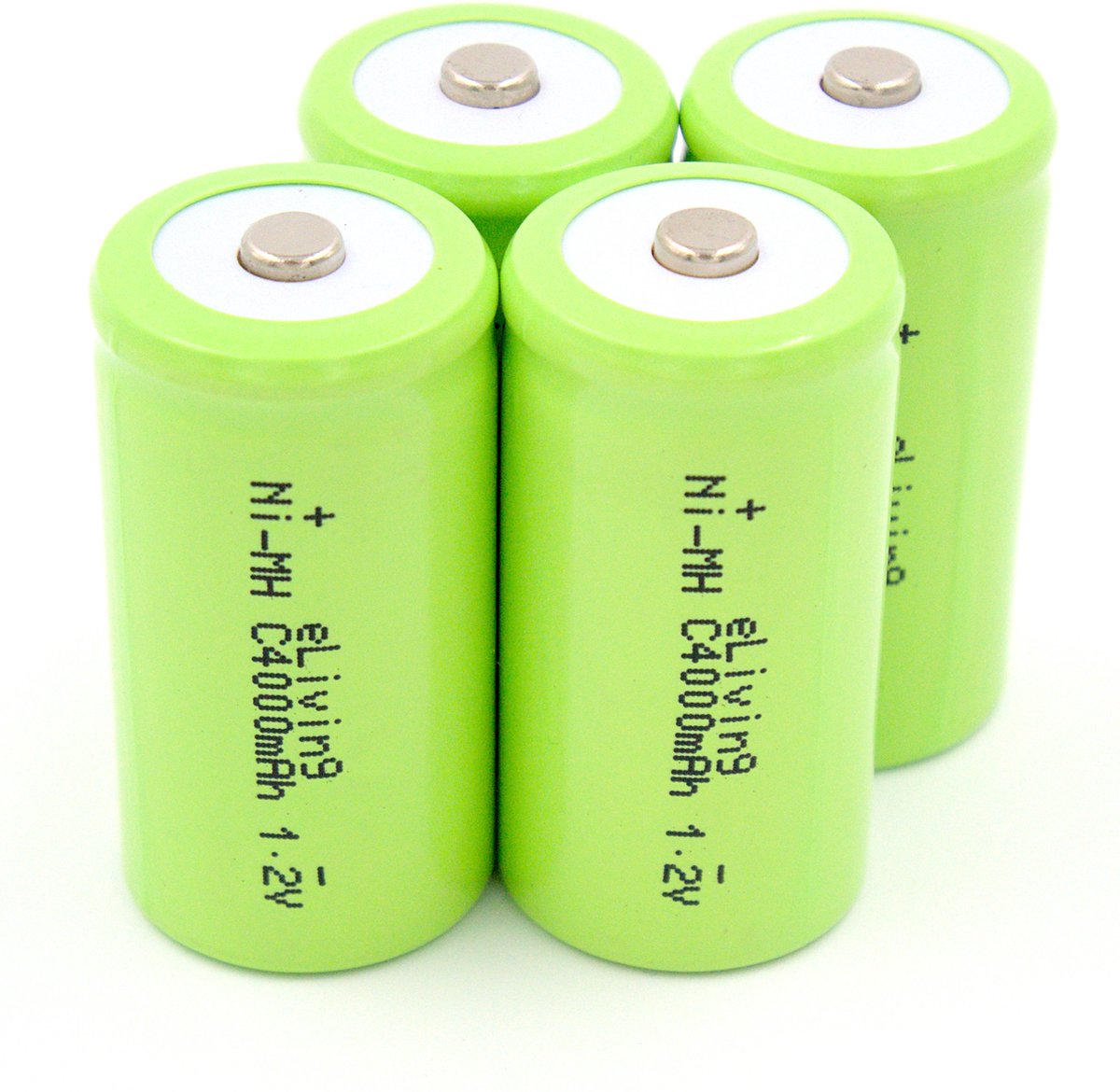 4 Oplaadbare C batterijen. 4000mAh 1.2V NiMH