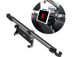 imoshion Tablet Houder Hoofdsteun Auto - Uitschuifbaar tussen de Hoofdsteunen - Geschikt voor o.a. iPad en Telefoon - Universeel - Auto Accessories - Zwart