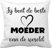 Moederdag kussen - Cadeau per post - Moederdag cadeau met Gratis wenskaart - Cadeau voor Mama