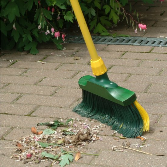Balai à Griffes Pour Jardin Et Gazon Artificiel - Largeur 60 Cm, Poils Incurvés, Manche Télescopique - Nettoyage Feuilles Et Saleté