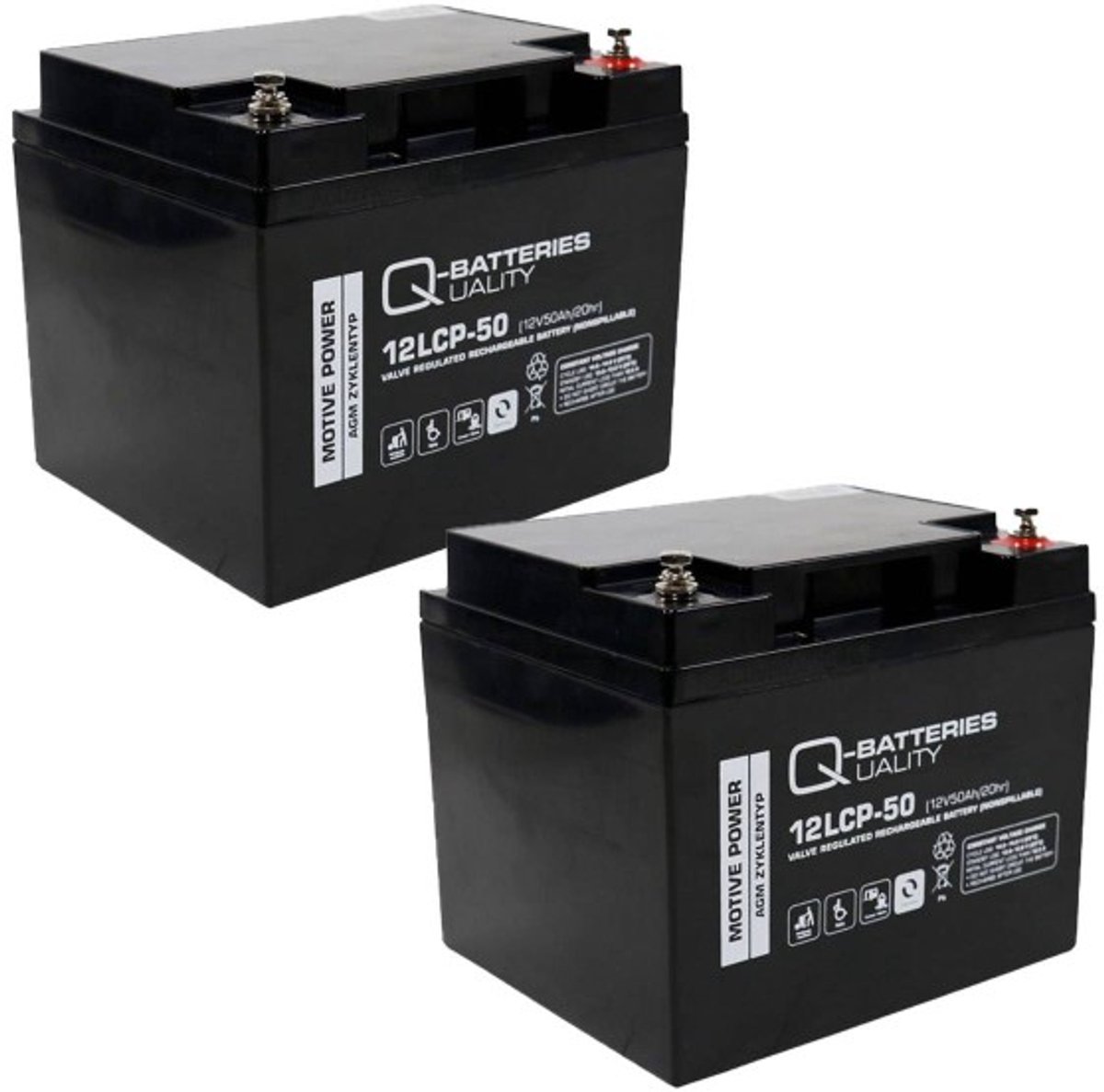 Goedkoopste Quality Batteries Vervangingsaccu Voor Freerider FR 510-DES2b Scooter 24V 2 X 12V 50Ah
