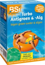 BSI - Anti-groen & alg - Maak groen en vuil water weer helder en hygiënisch - Zwembad - Spa - 300 ml voor 60 000 l