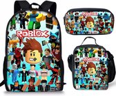 Roblox set - Roblox Rugzak - Schooltas - Rugzak - Schoudertas - Etui - Schoolbenodigdheden - Avontuur - Virtuele wereld - Roblox Fan - Must-have - Cadeau voor jongens - Schoolspullen Roblox