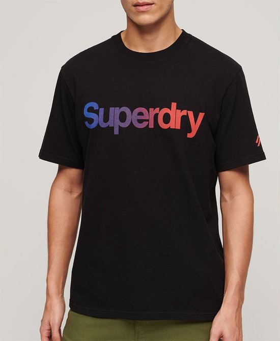 Superdry Core Logo Loose T-shirt Met Korte Mouwen Zwart S Man