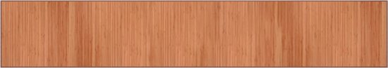 vidaXL - Vloerkleed - rechthoekig - 70x400 - cm - bamboe - bruin