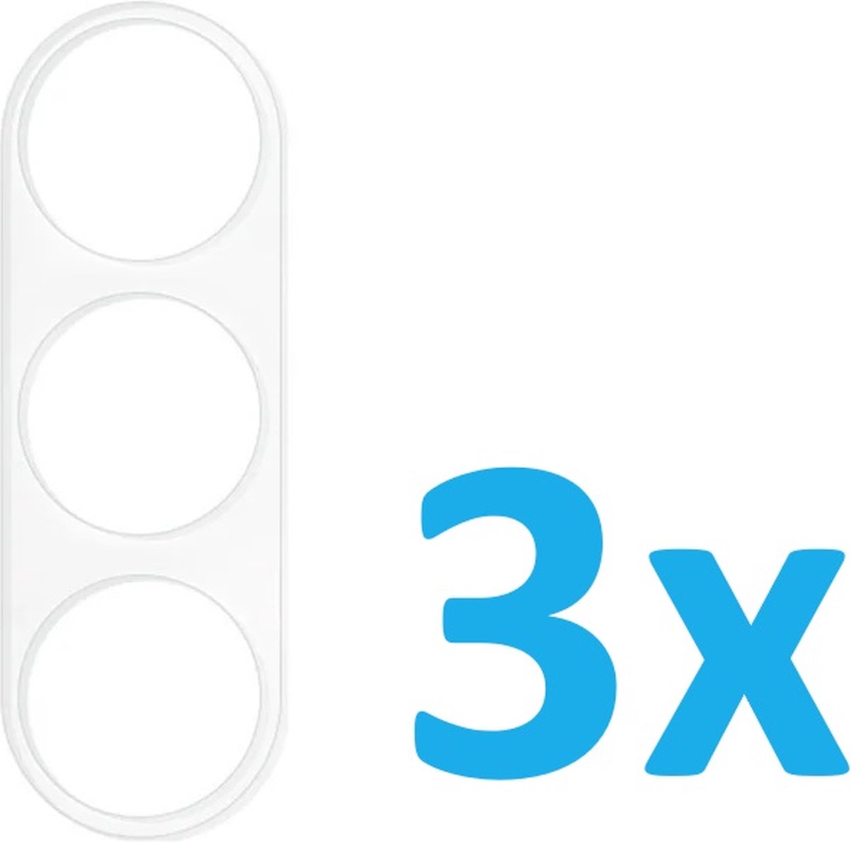 Camera Lens Glass Protector - beschermer Geschikt voor: Samsung Galaxy S24 - Transparant 3x