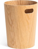 Afvalbak van echt hout | Moderne houten bak voor kantoor, kinderkamer, slaapkamer etc. | Eik