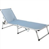 Standbed - Campingbedjes Comfortabel - Ligbed Ligstoel Opvouwbaar - Blauw