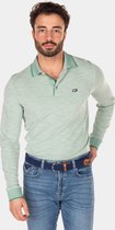 NZA New Zealand Auckland - Effen poloshirt met lange mouw - Amazon Green