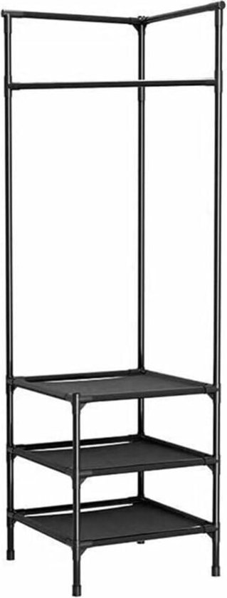 Metalen mezzaninebed 140x200cm - met tafel en planken - Wit